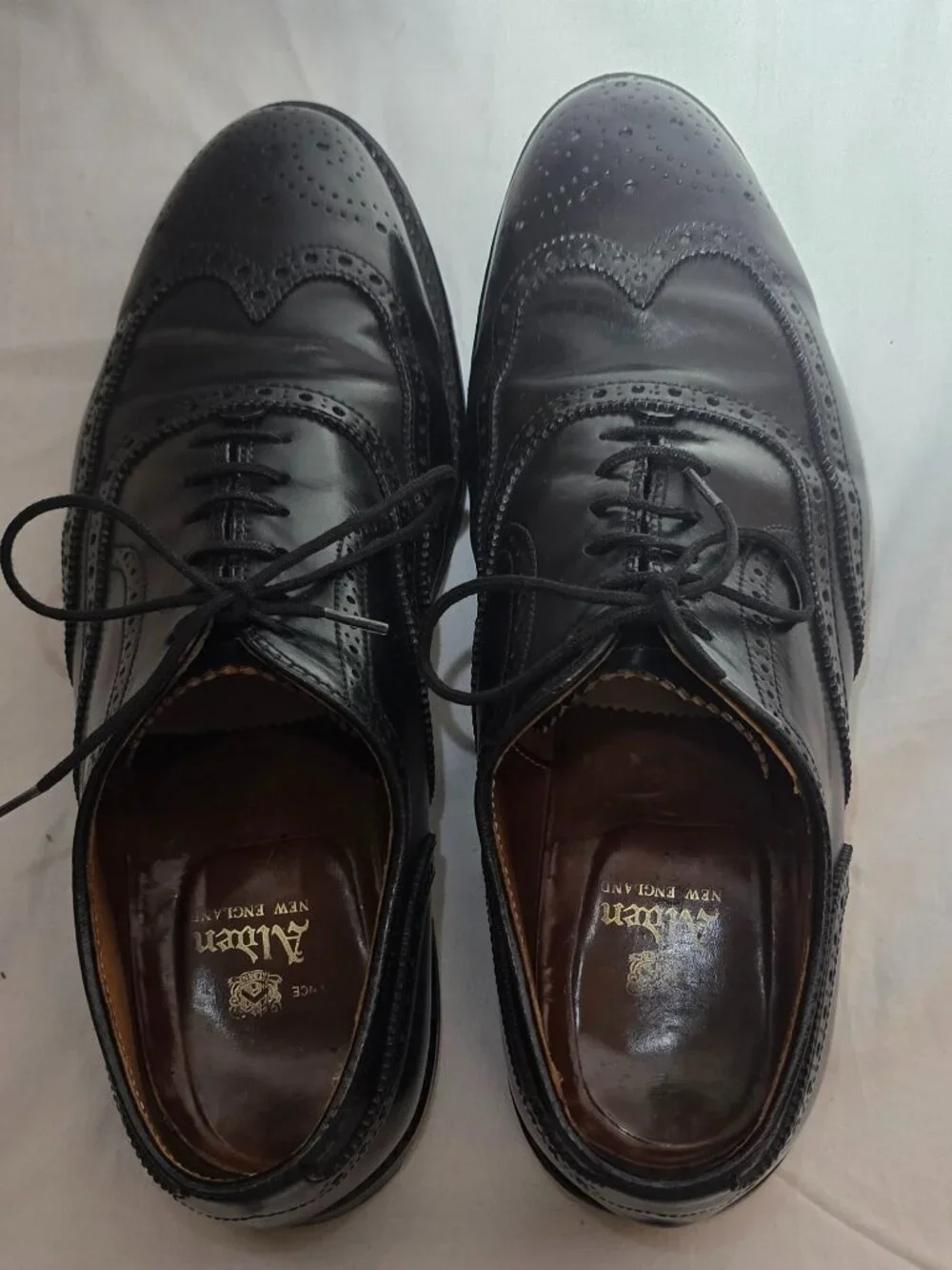 Alden New England Wingtip Oxford - Black - Sz 7 1/2 US